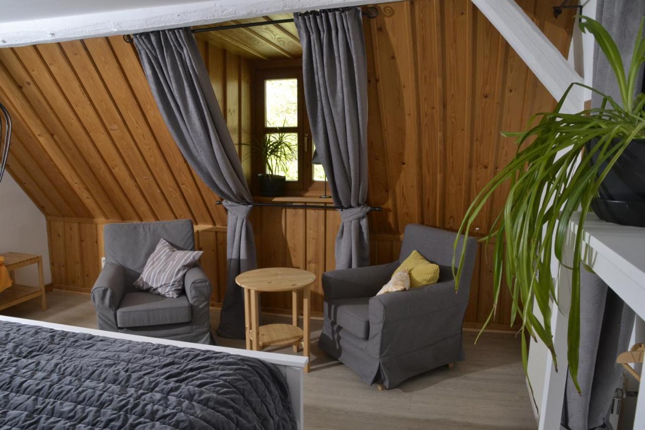 Romantisches Bed&Breakfast Apfelstern Unterwornitz Buitenkant foto